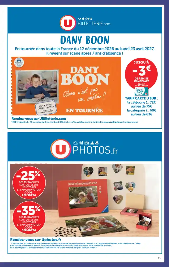 newspaper image - Remise -25% dès 30€ d'achat UPhotos.fr - Super U