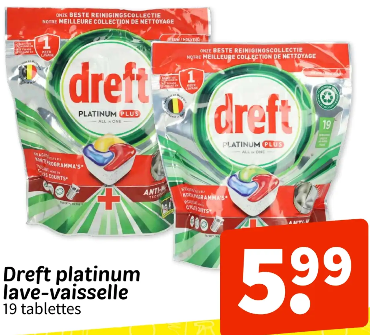 Dreft platinum lave-vaisselle