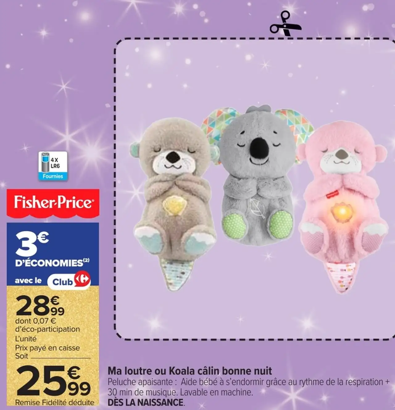 Ma loutre ou Koala câlin bonne nuit Fisher-Price