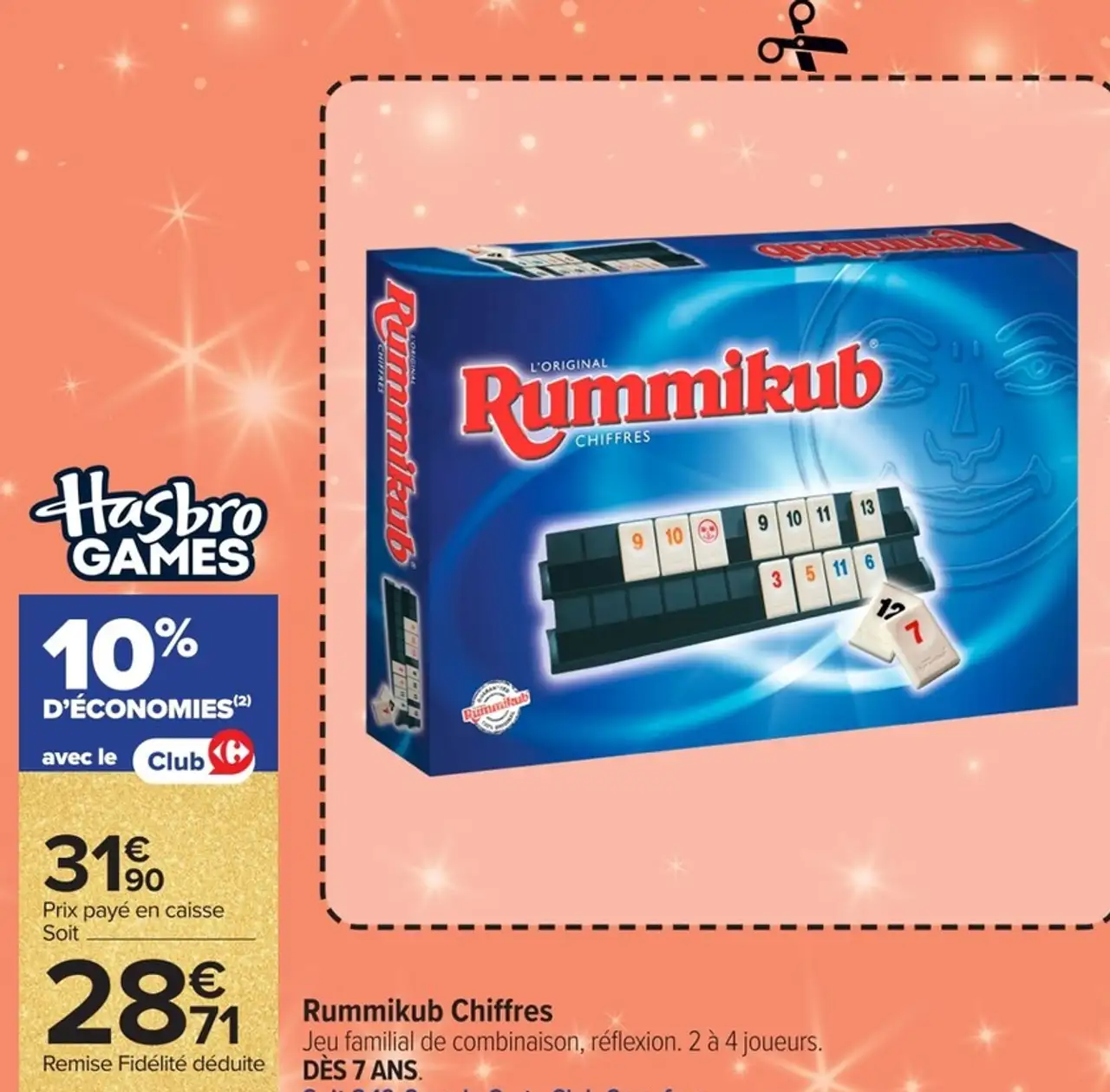 Jeu de société Rummikub Chiffres Hasbro Games