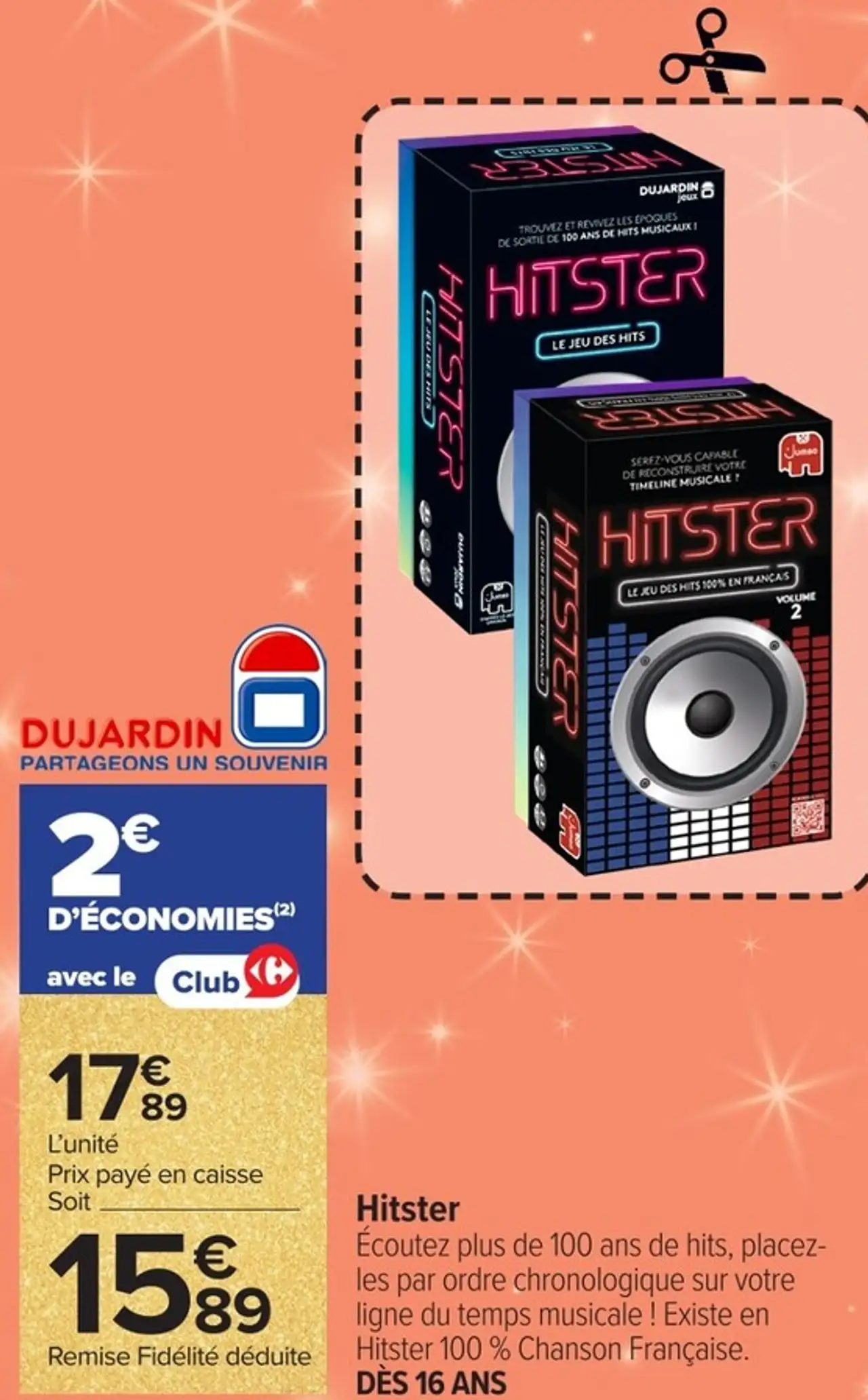 Jeu de société Hitster Dujardin
