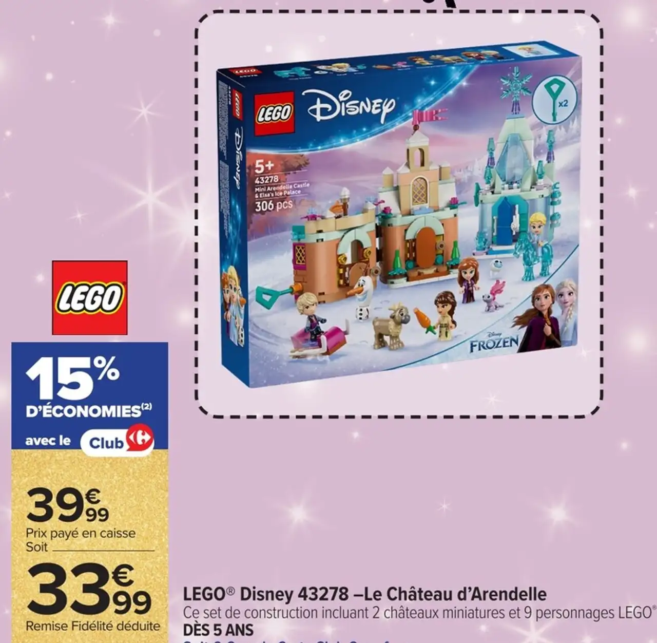 LEGO® Disney 43278 - Le Château d'Arendelle