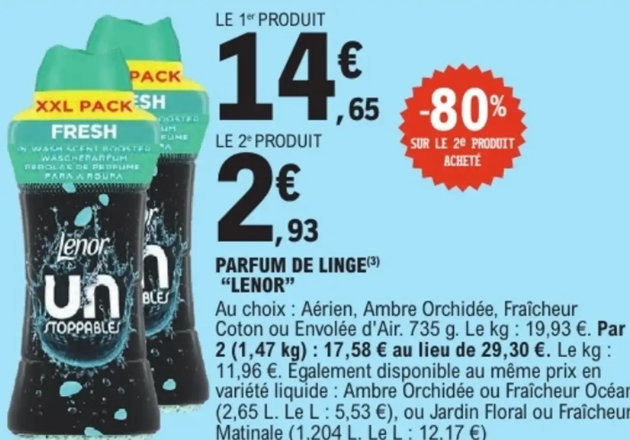 Parfum de linge Lenor Unstoppables