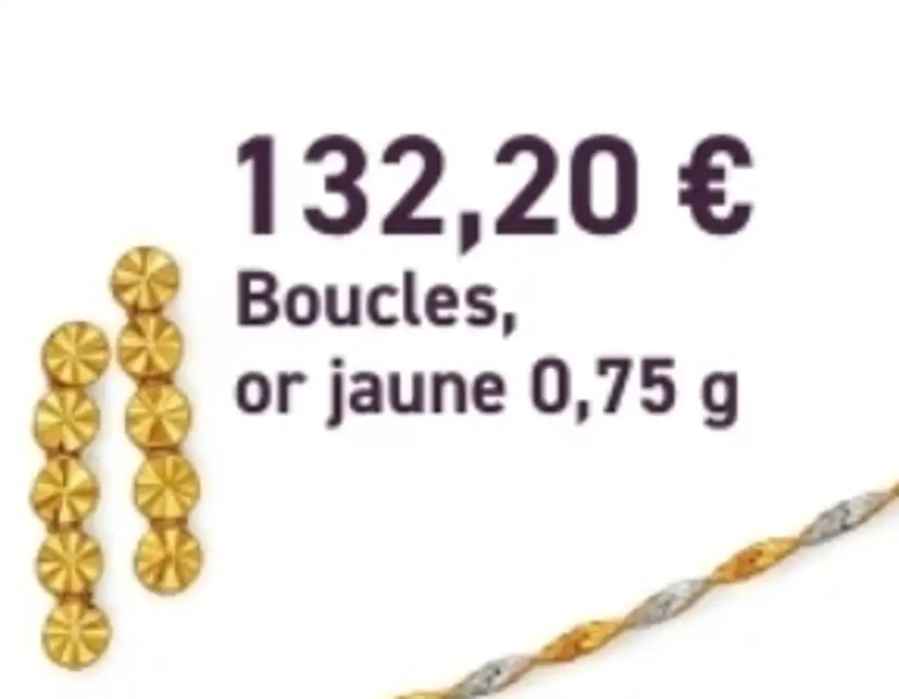 Boucles d'oreilles or jaune Le Manège à Bijoux
