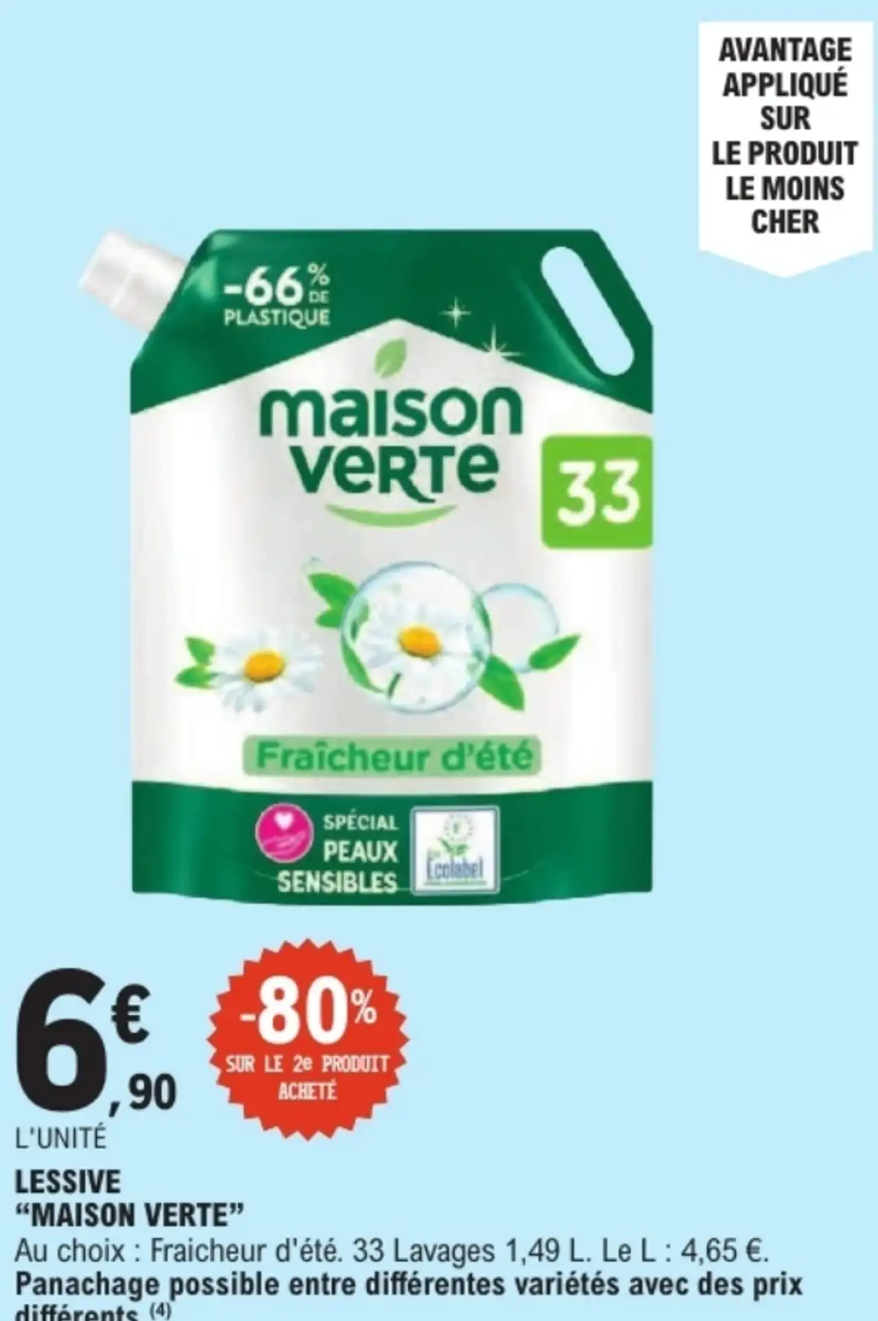 Lessive Fraîcheur d'été Maison Verte