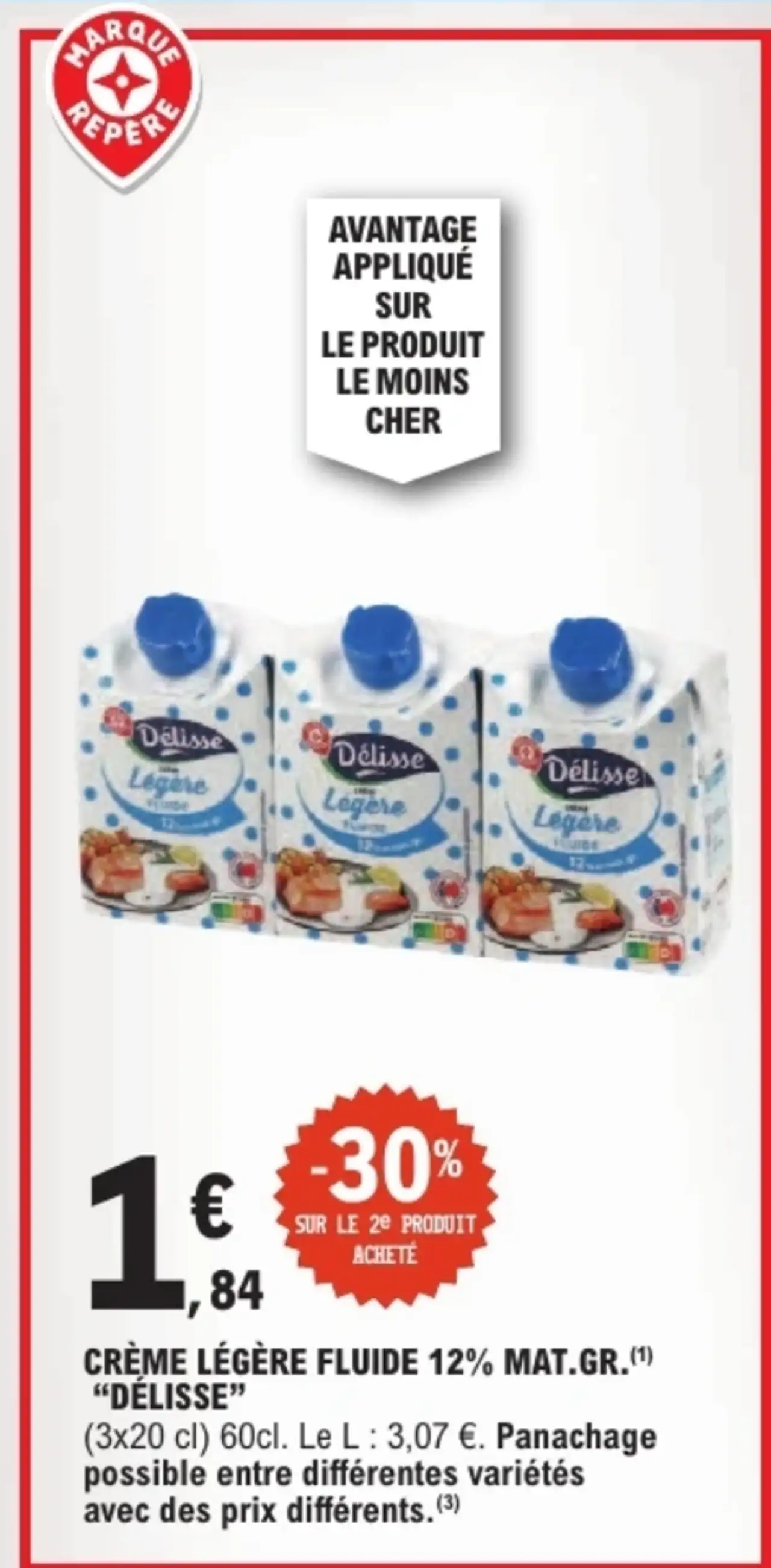 Crème légère fluide 12% MAT.GR. Délisse