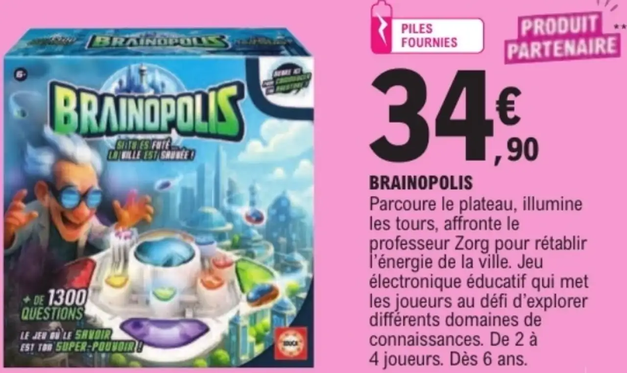Jeu électronique éducatif Brainopolis