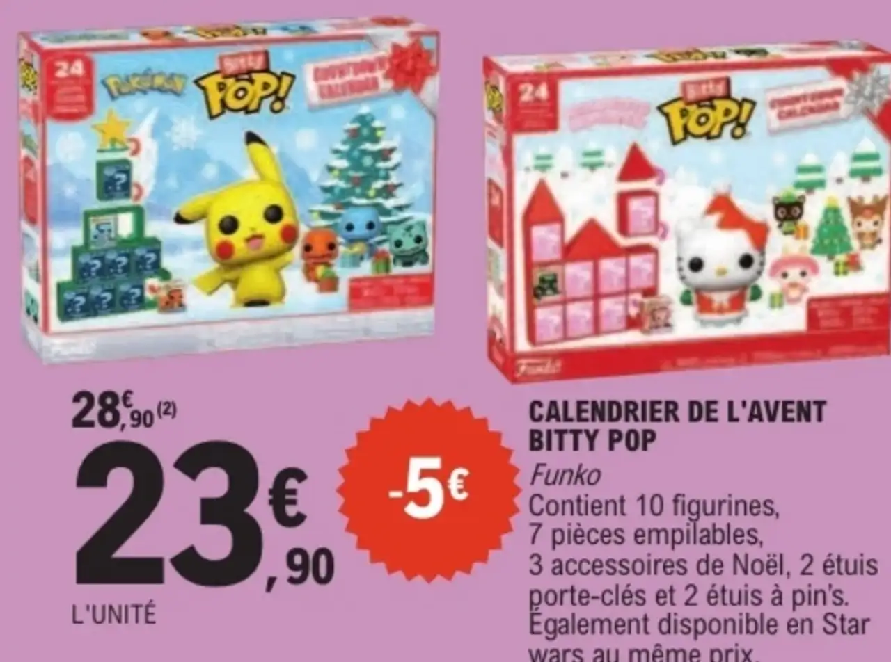 Calendrier de l'Avent Bitty POP Funko