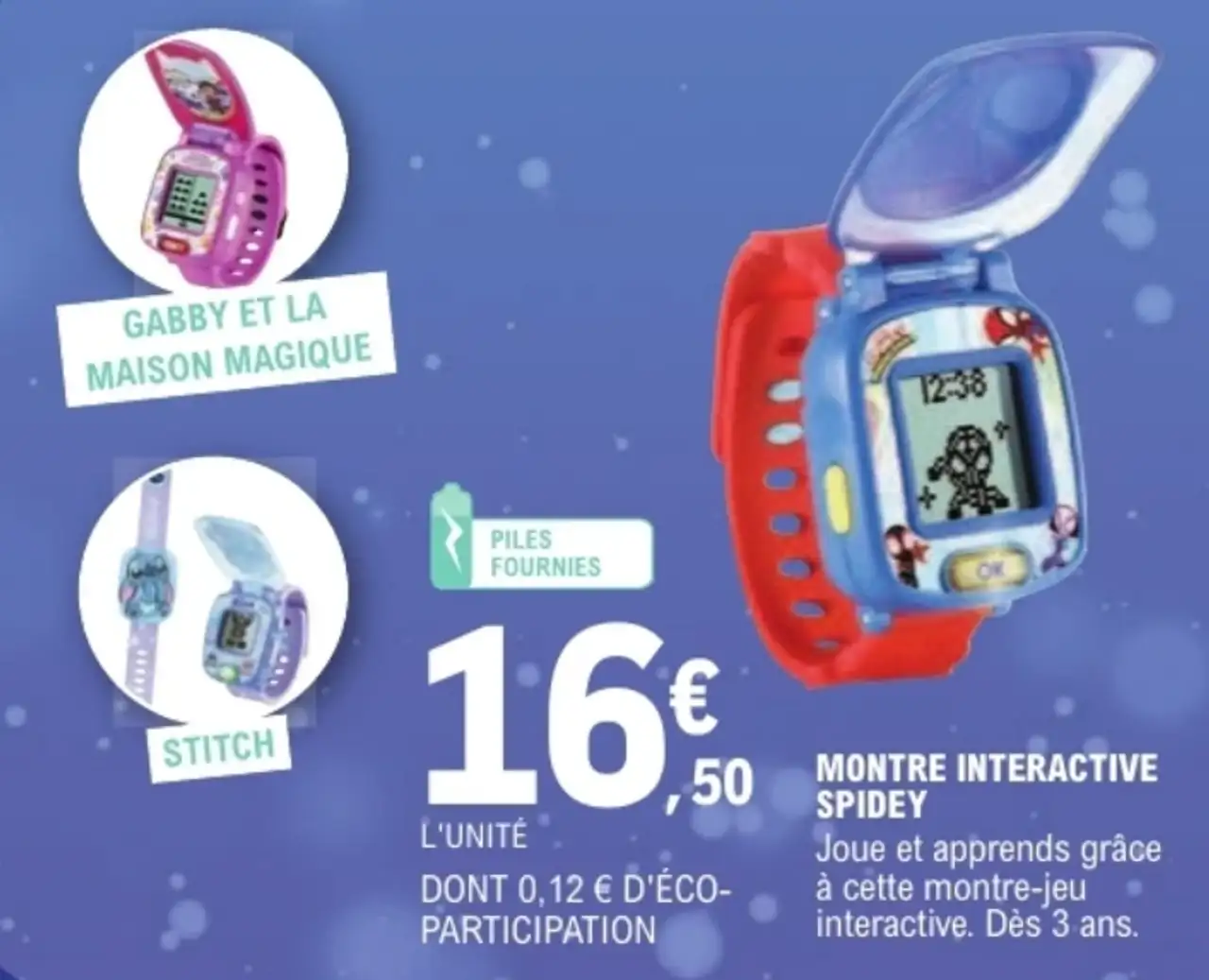 Montre interactive Spidey