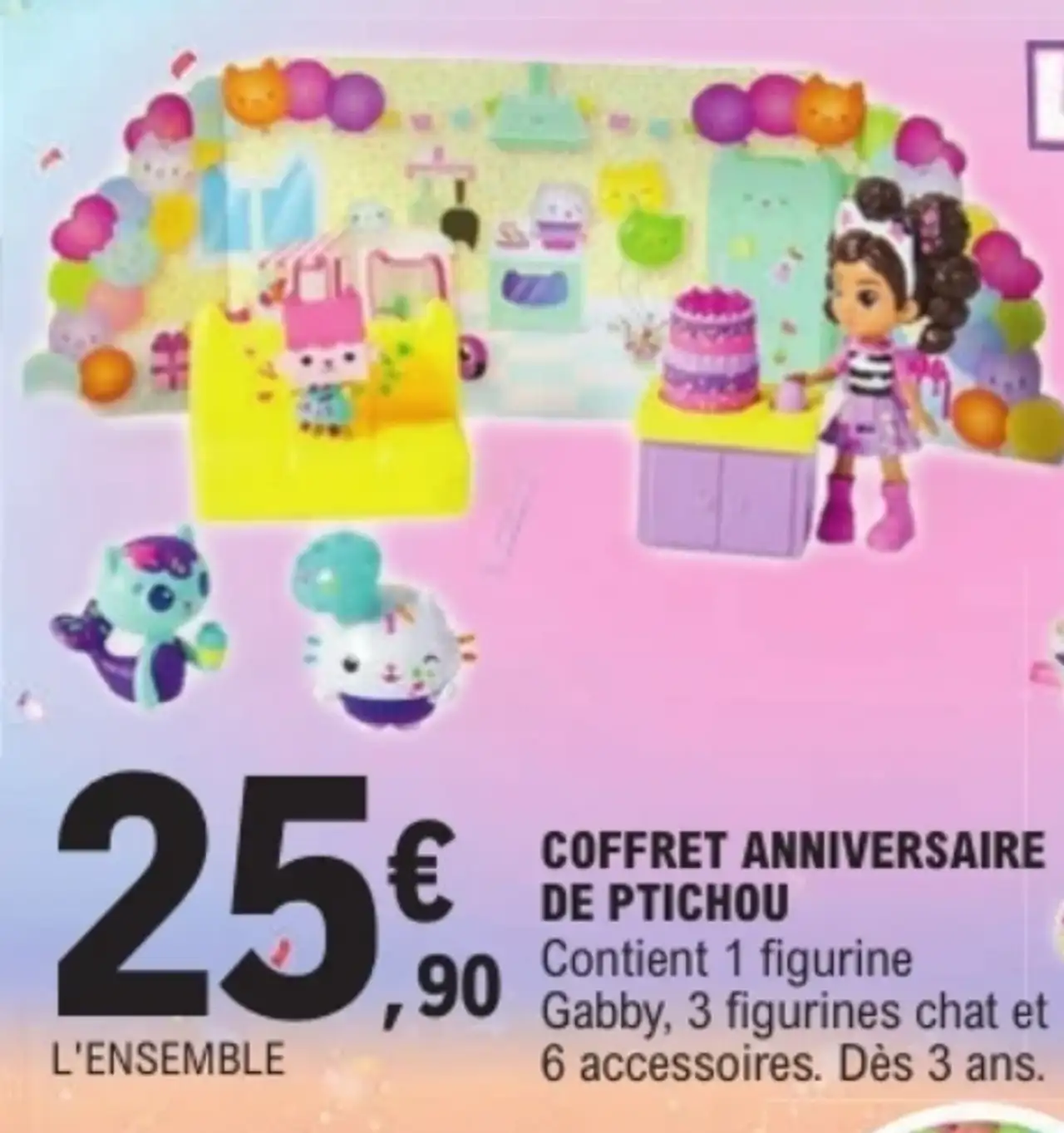 Coffret Anniversaire de Ptichou Gabby et la maison magique