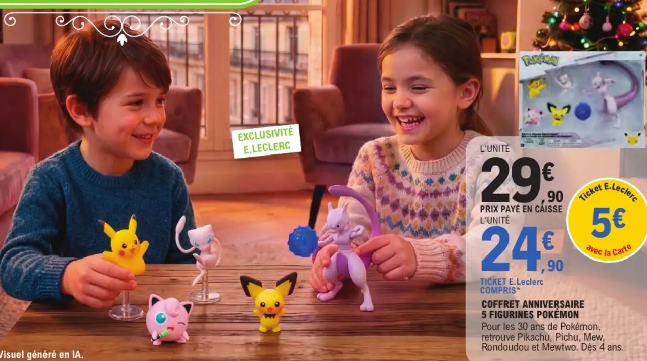Coffret anniversaire 5 figurines Pokémon