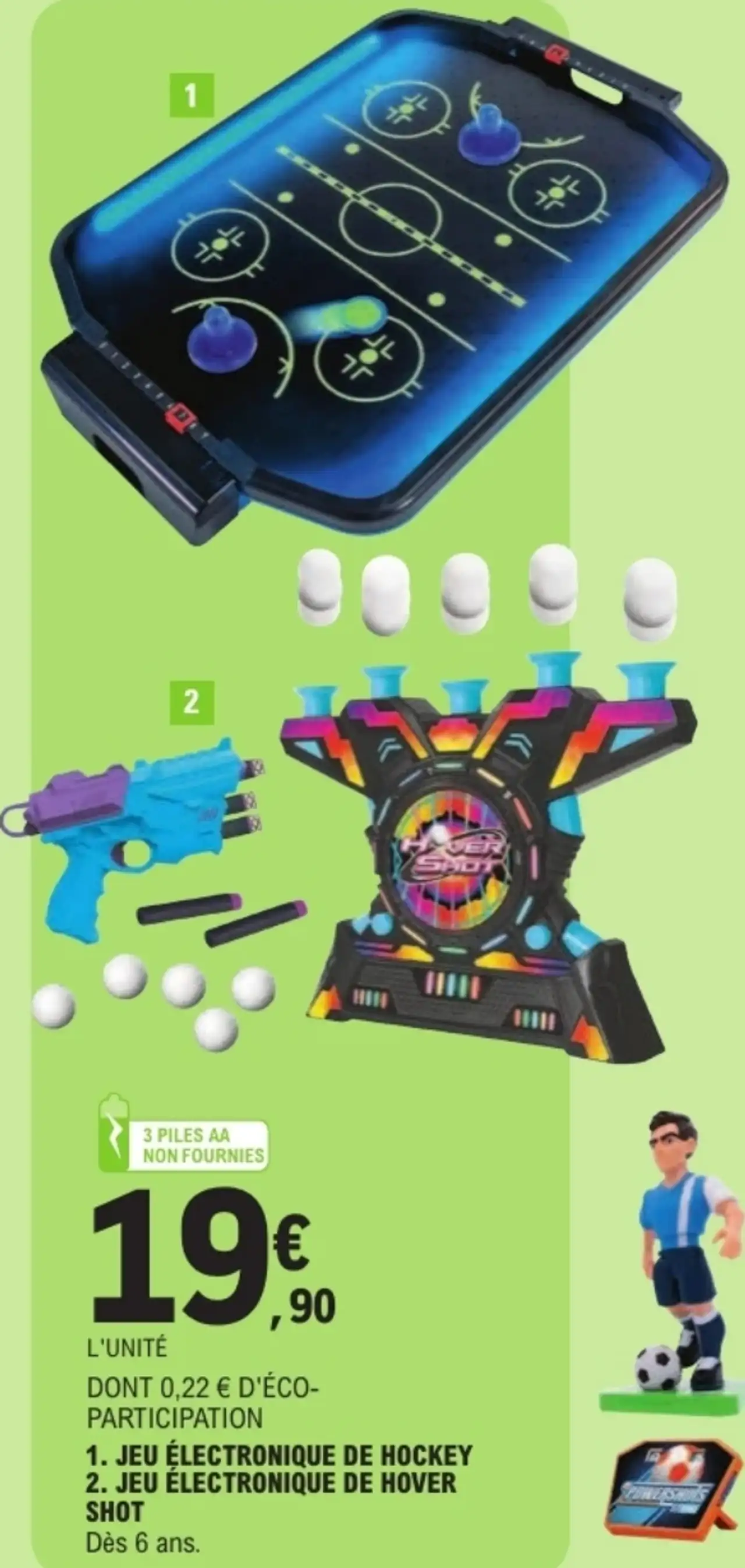 Jeu électronique de hockey / Jeu électronique de Hover Shot