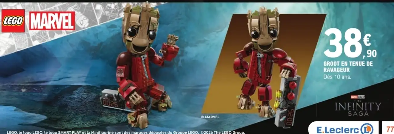 LEGO Marvel Groot en tenue de Ravageur