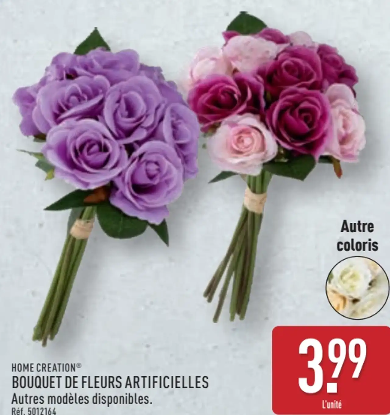 Bouquet de fleurs artificielles Home Creation