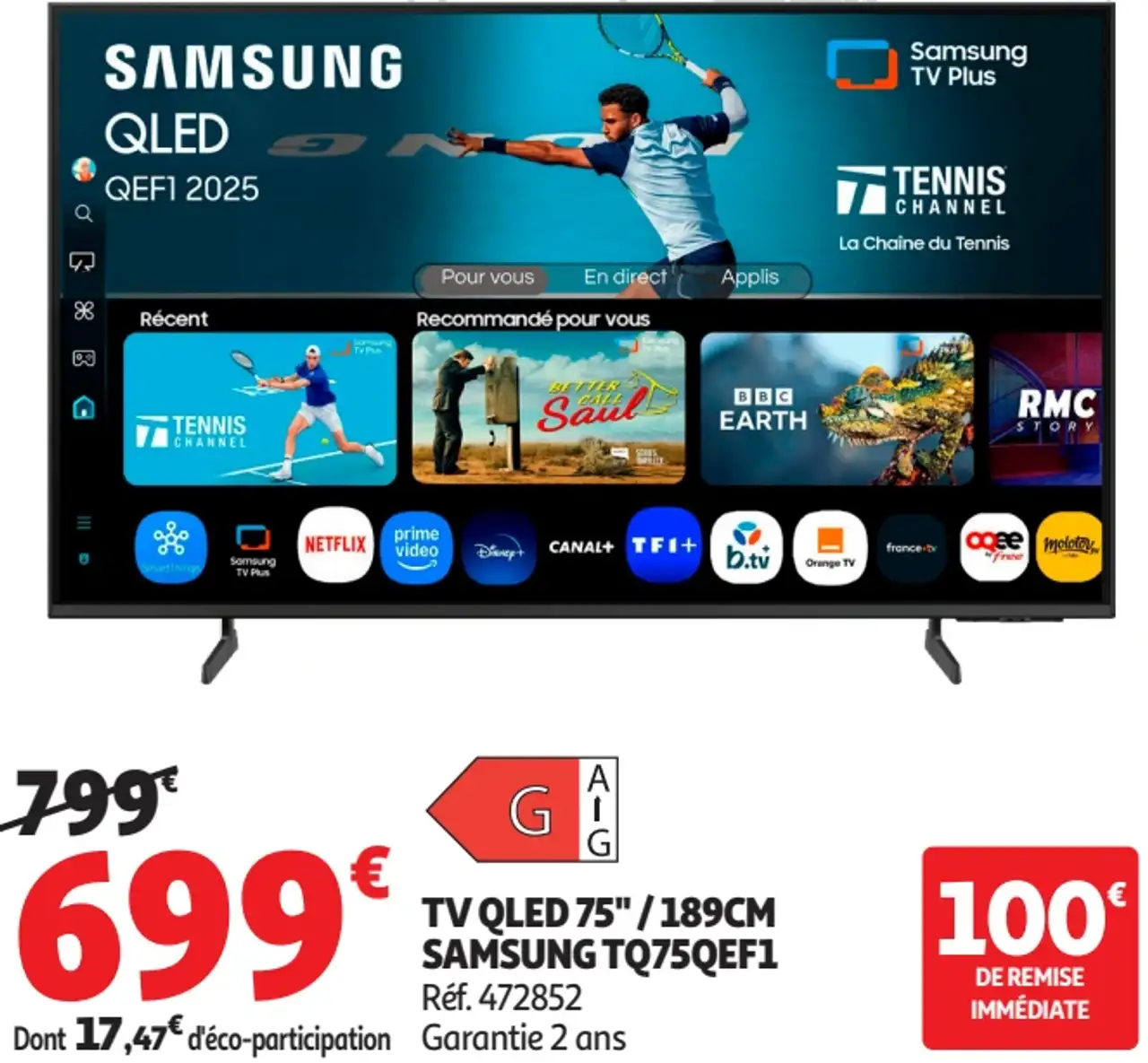 TV QLED 75" / 189cm Samsung TQ75QEF1