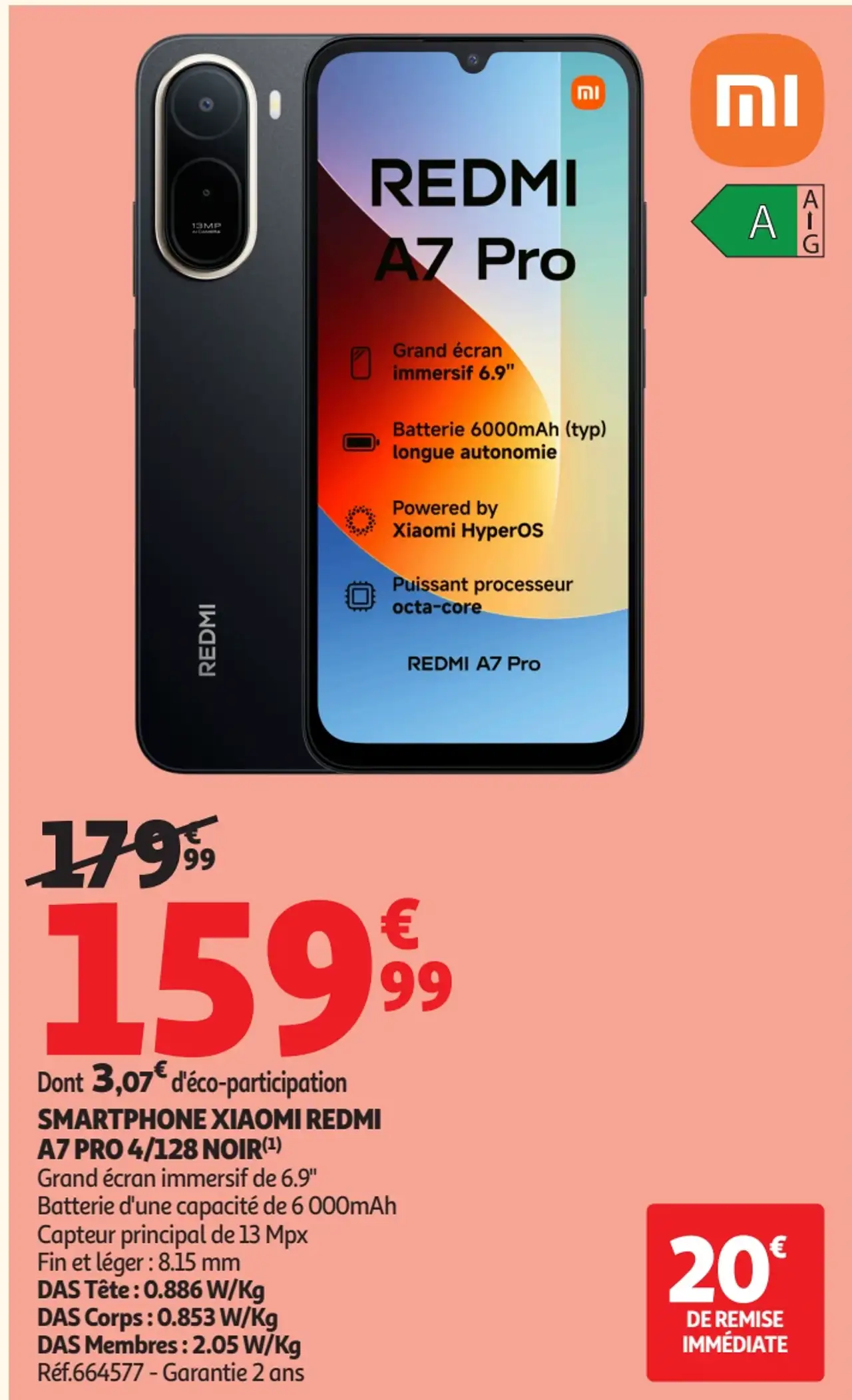 Smartphone Xiaomi Redmi A7 Pro 4/128 Noir