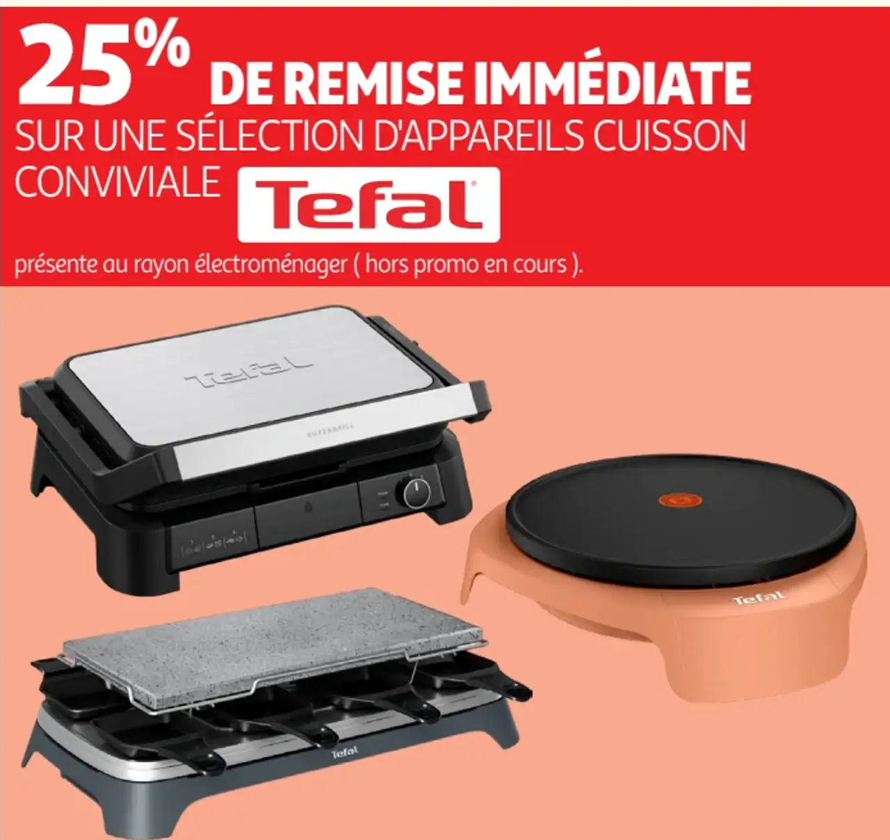 Sélection d'appareils cuisson conviviale Tefal