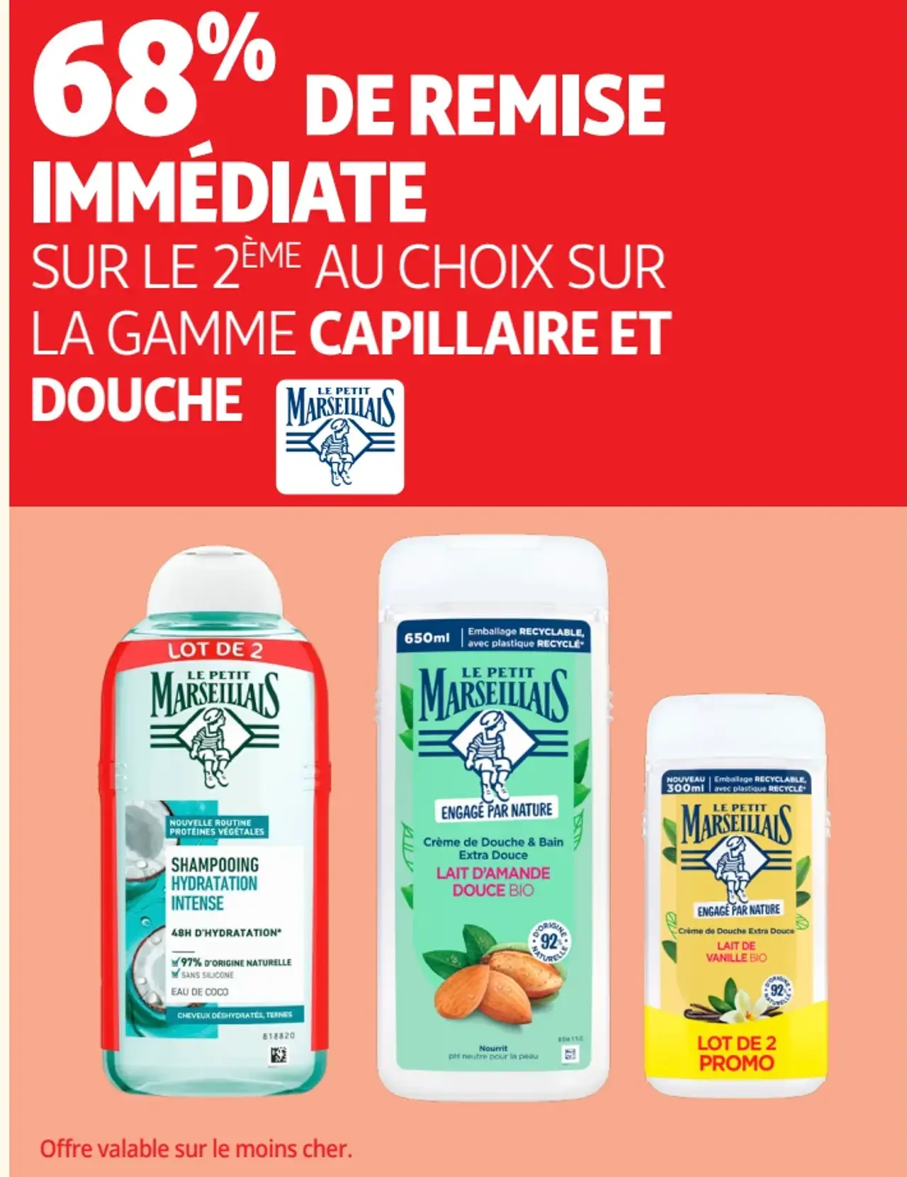 Gamme capillaire et douche Le Petit Marseillais