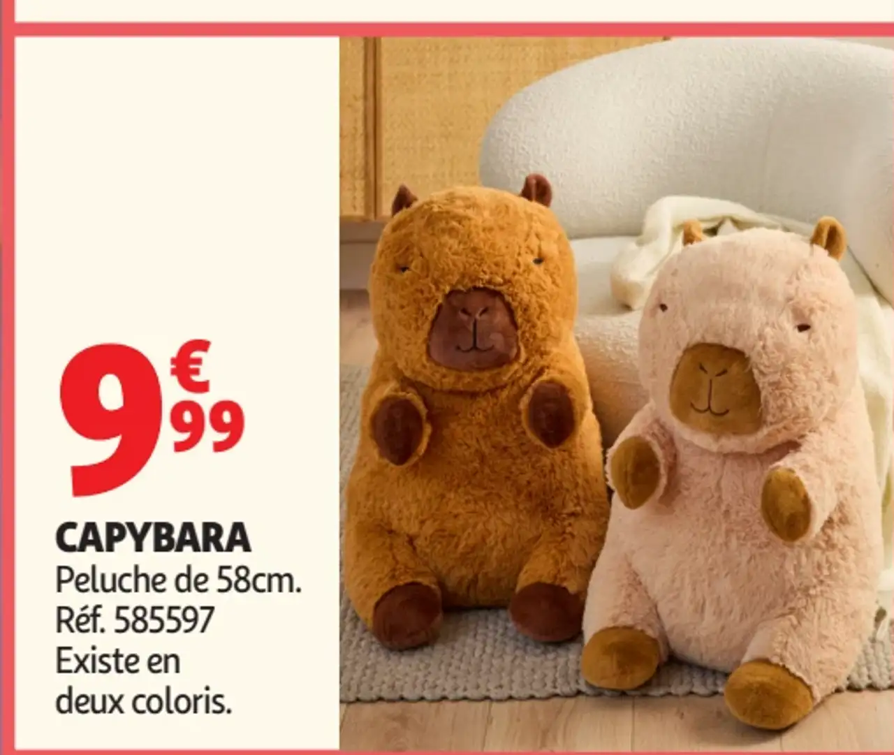 Peluche Capybara 58cm One Two Fun