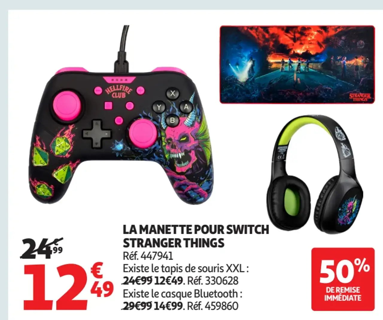 La manette pour Switch Stranger Things