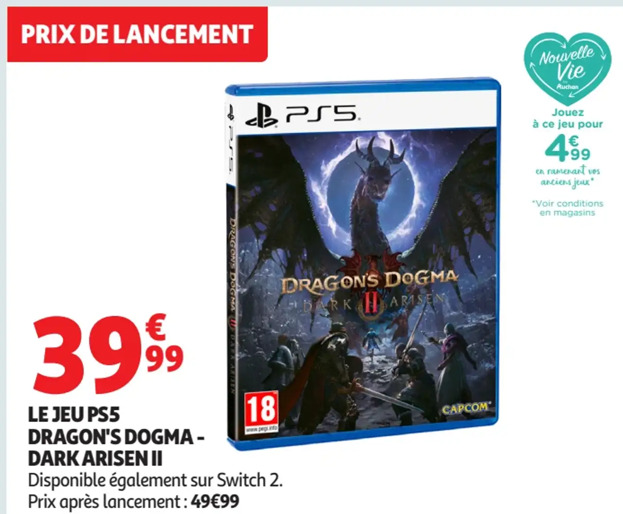 Jeu vidéo PS5 Dragon's Dogma - Dark Arisen II Capcom