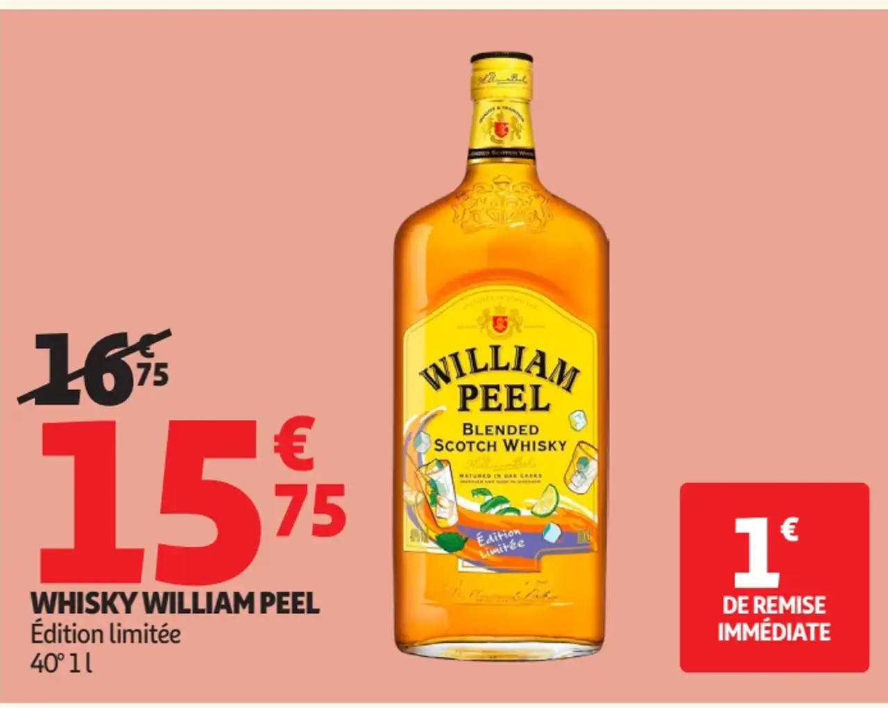 Whisky William Peel Édition limitée 40°