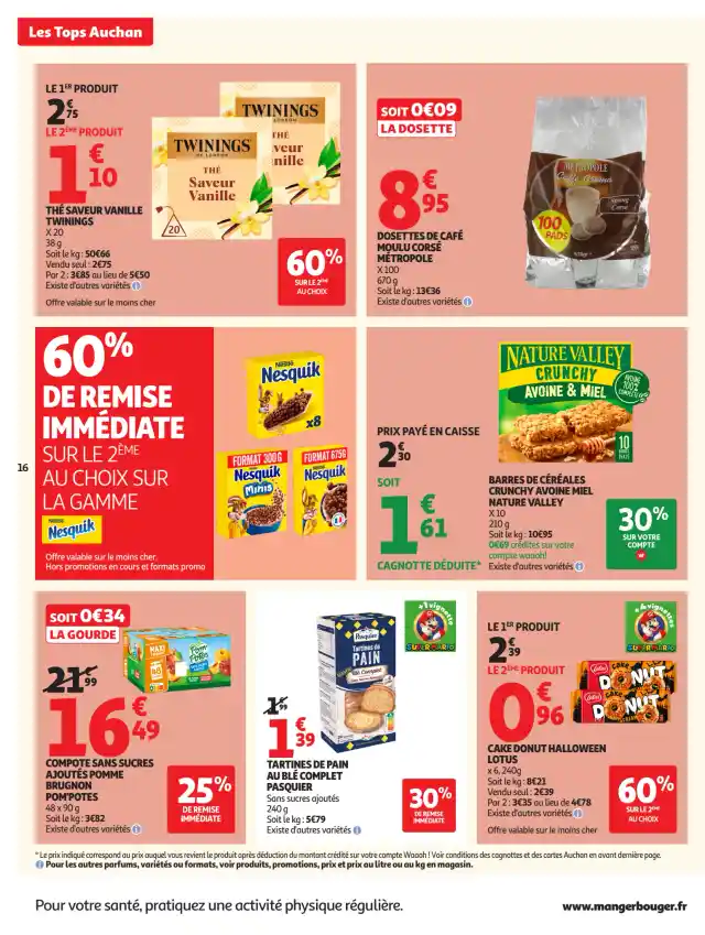 newspaper image - Dosettes de café moulu corsé Métropole - Auchan Supermarché