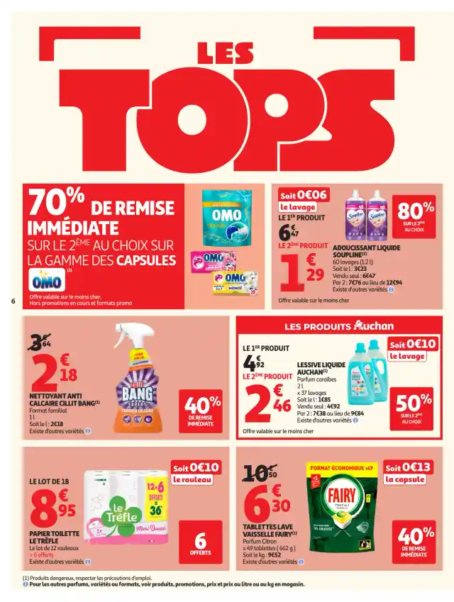 newspaper image - Adoucissant liquide Soupline - Auchan Supermarché