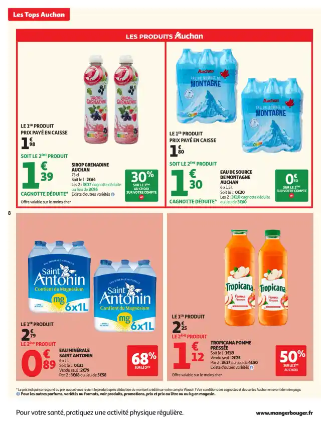 newspaper image - Tropicana Pomme Pressée - Auchan Supermarché