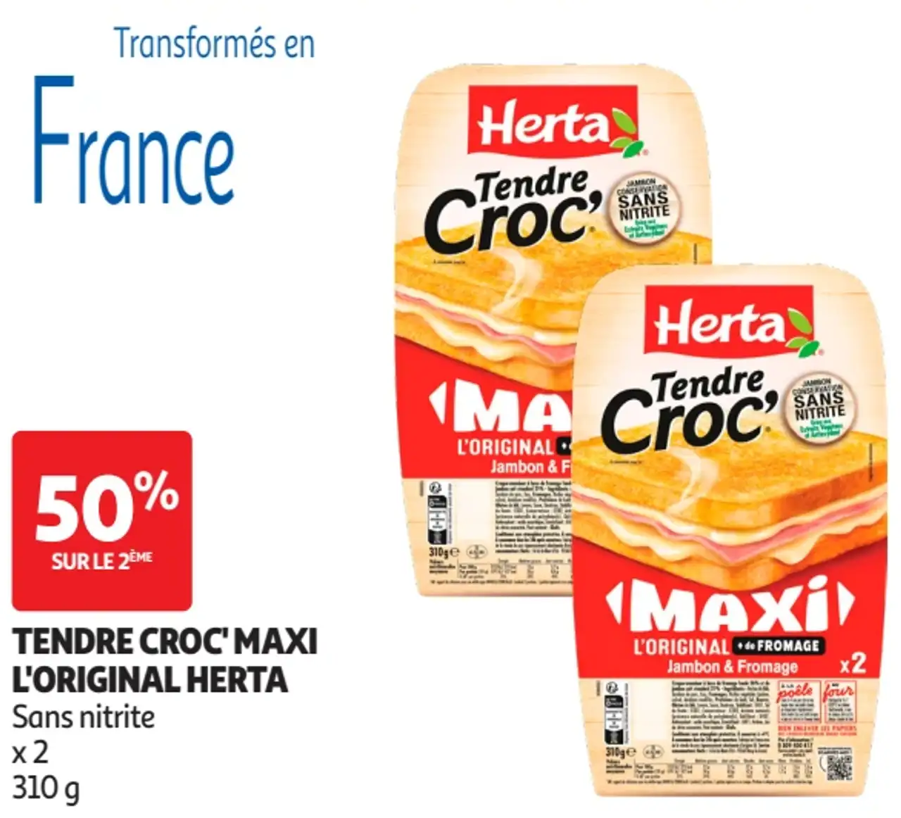Tendre Croc' Maxi L'Original Herta x2 310 g