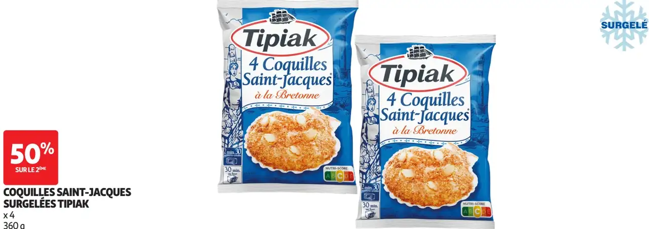 Coquilles Saint-Jacques surgelées Tipiak