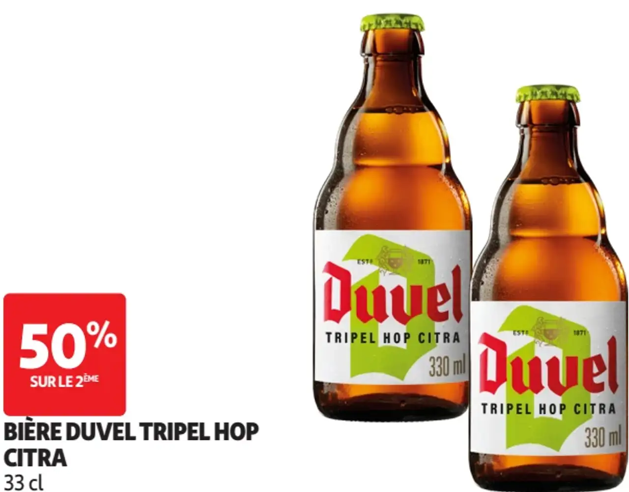 BIÈRE DUVEL TRIPEL HOP CITRA 33 cl