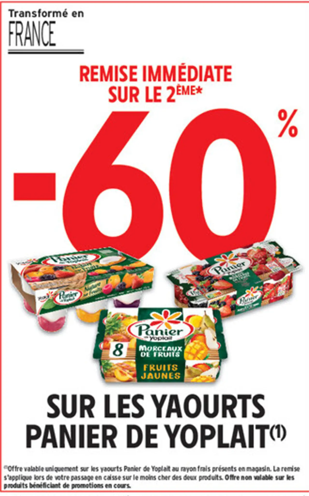 Yaourts Panier de Yoplait