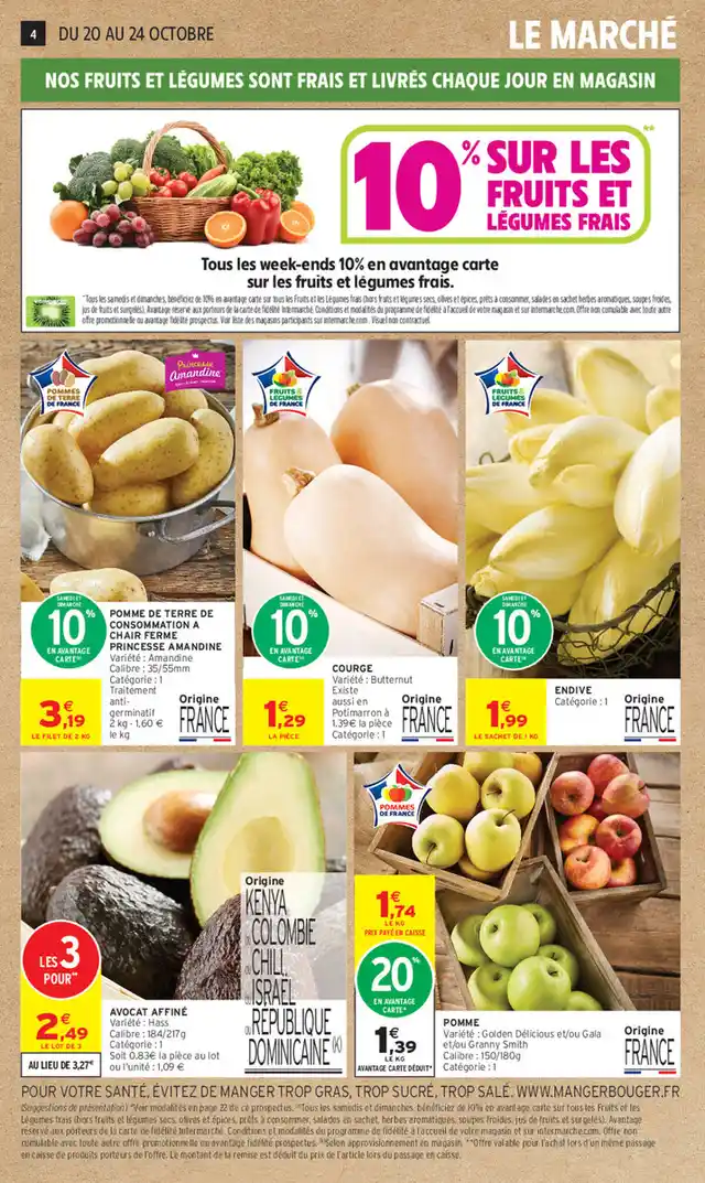 newspaper image - Fruits et légumes frais - Intermarché Super
