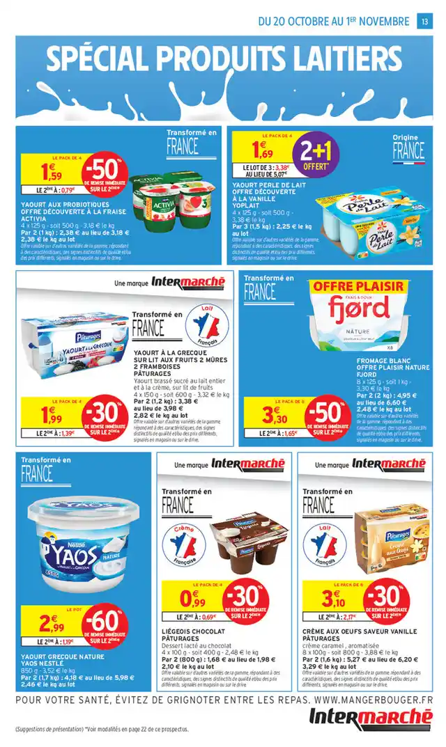 newspaper image - Liégeois chocolat Pâturages - Intermarché Super