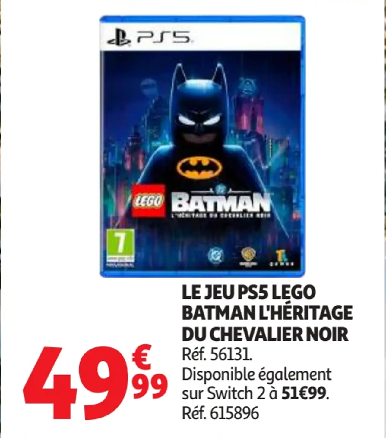 Jeu PS5 Lego Batman L'Héritage du Chevalier Noir