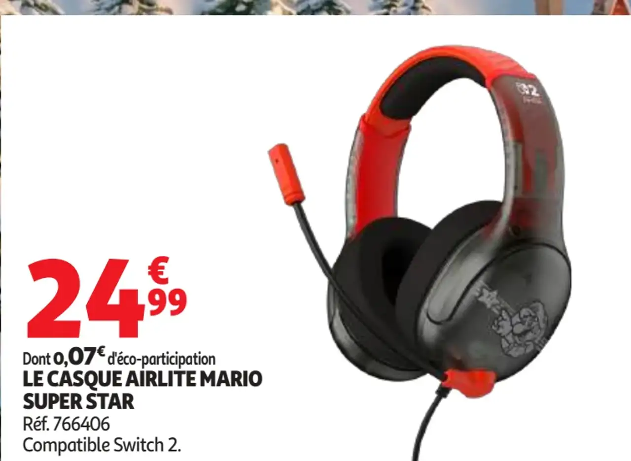 Le casque Airlite Mario Super Star