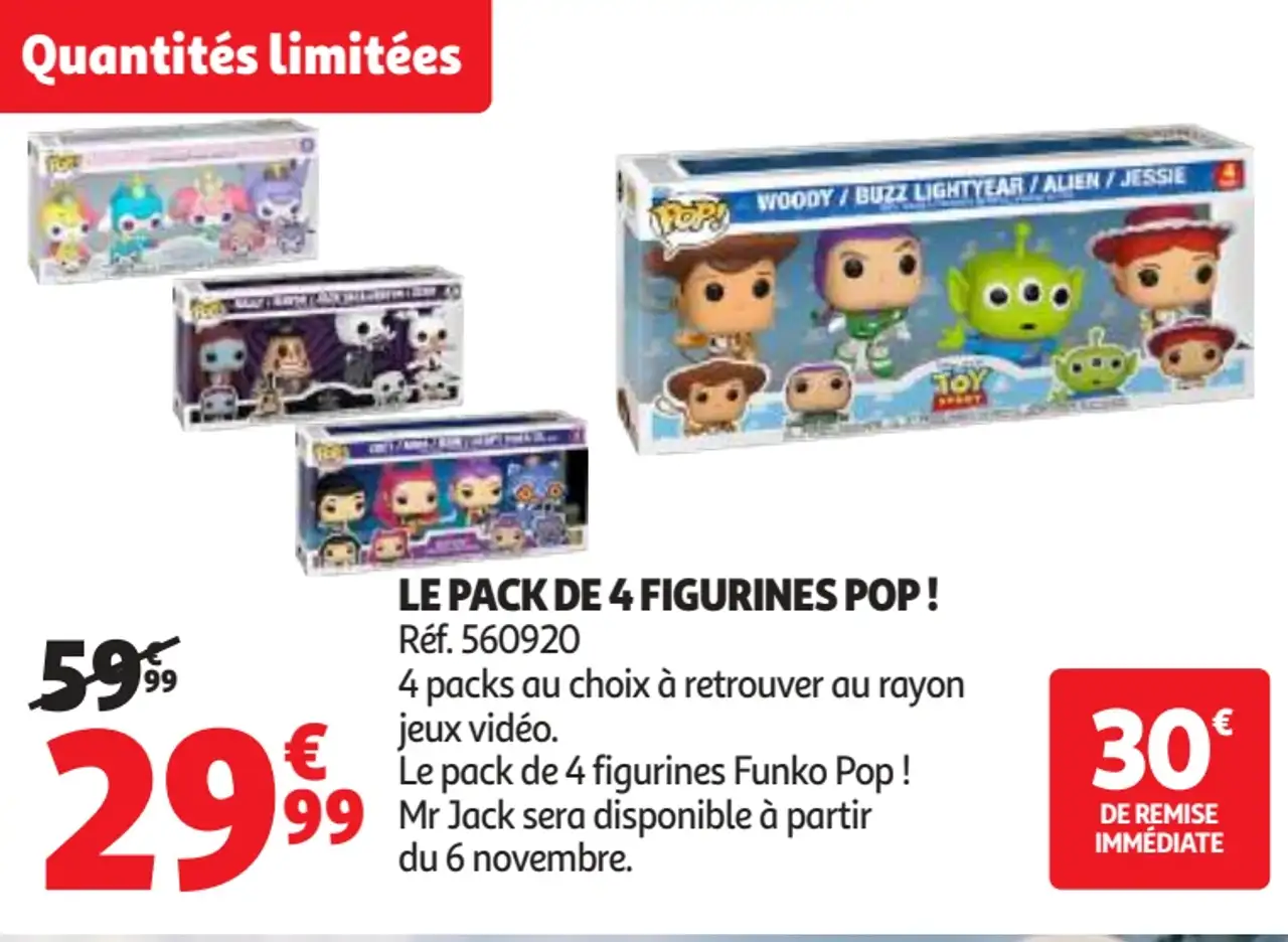 Le pack de 4 figurines POP!