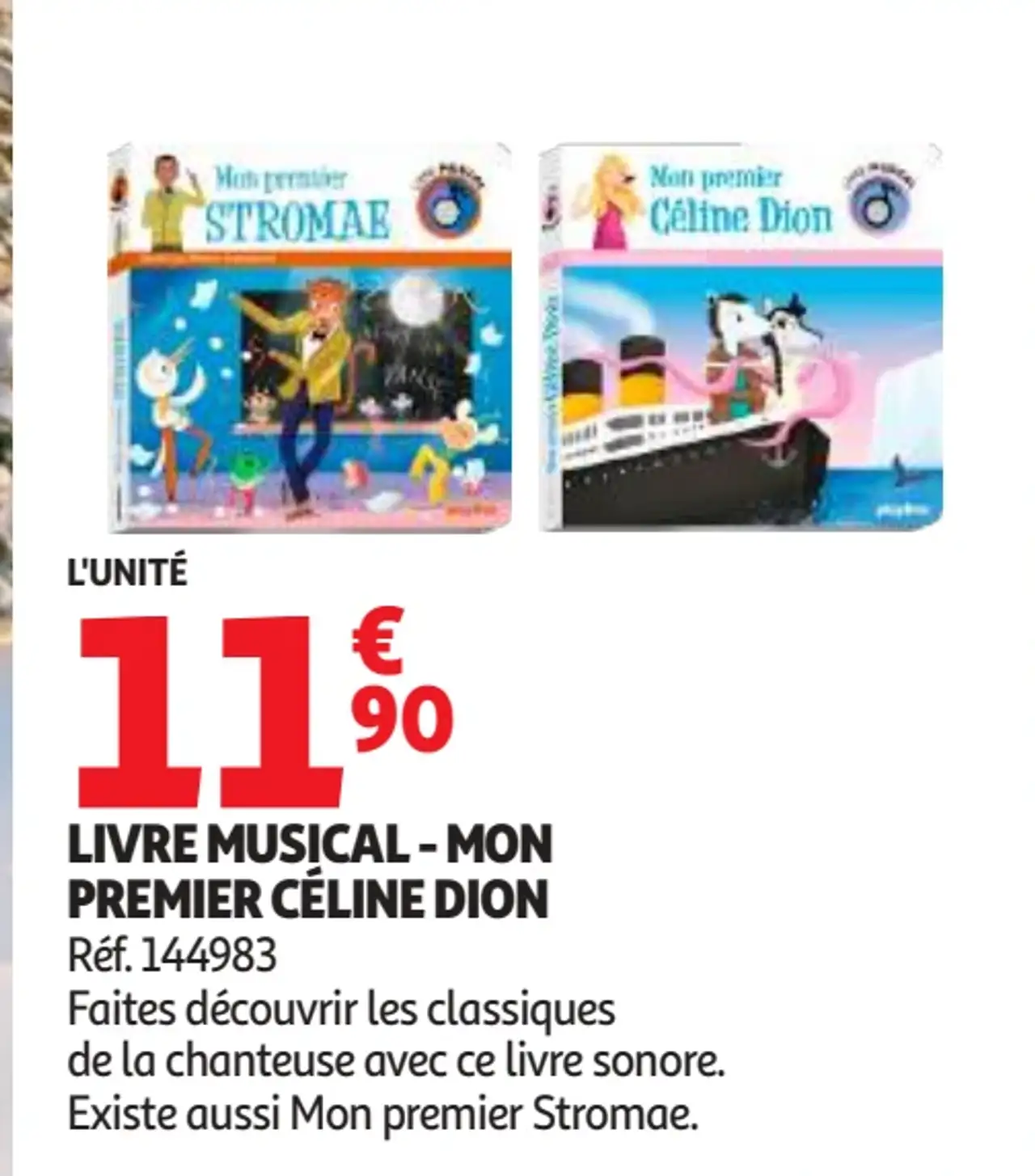 Livre musical Mon premier Céline Dion