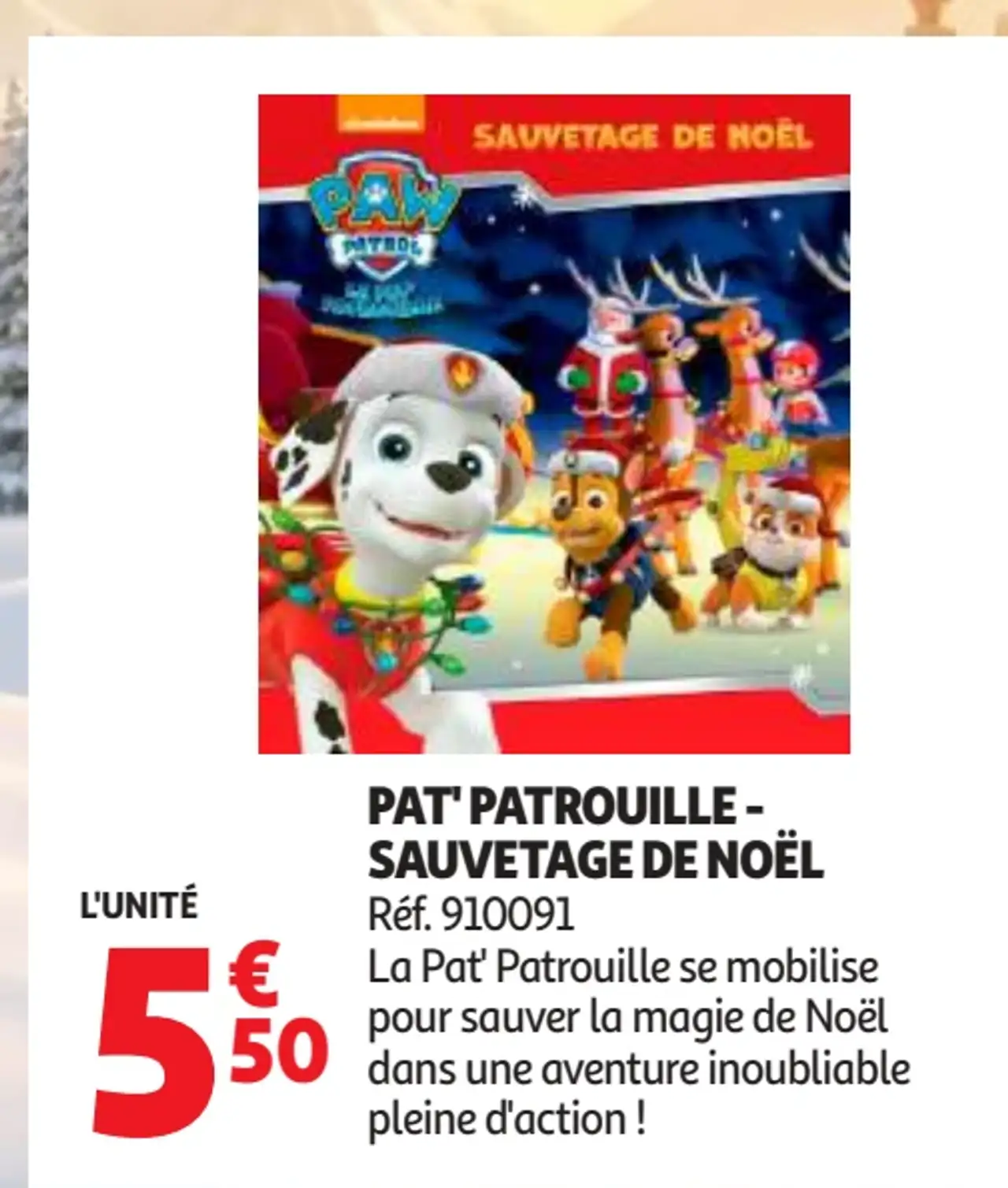 Livre Pat' Patrouille - Sauvetage de Noël