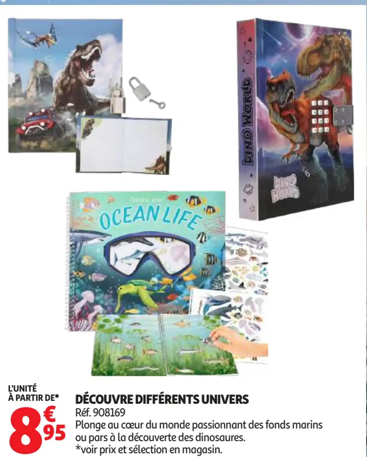 Journeaux intimes et carnets Dino World & Ocean Life