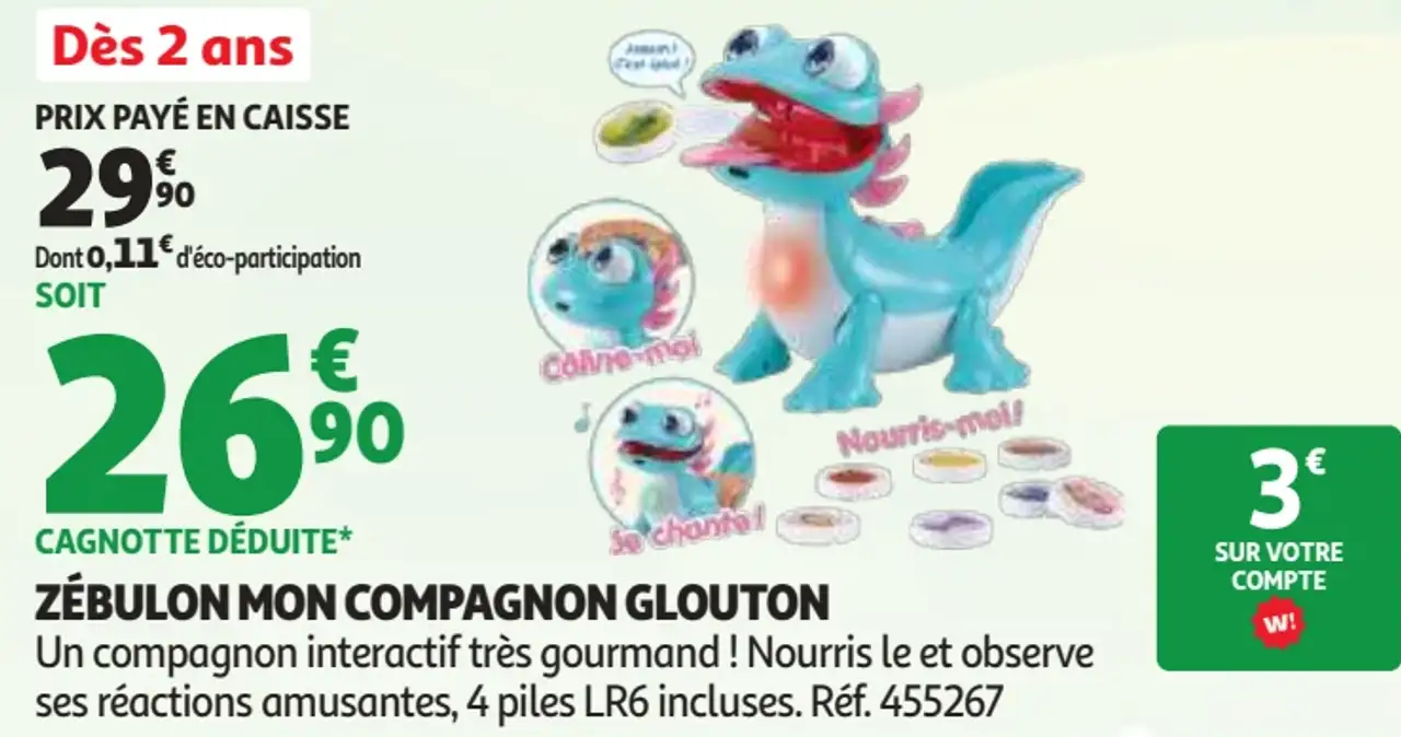 Vtech Zébulon Mon Compagnon Glouton