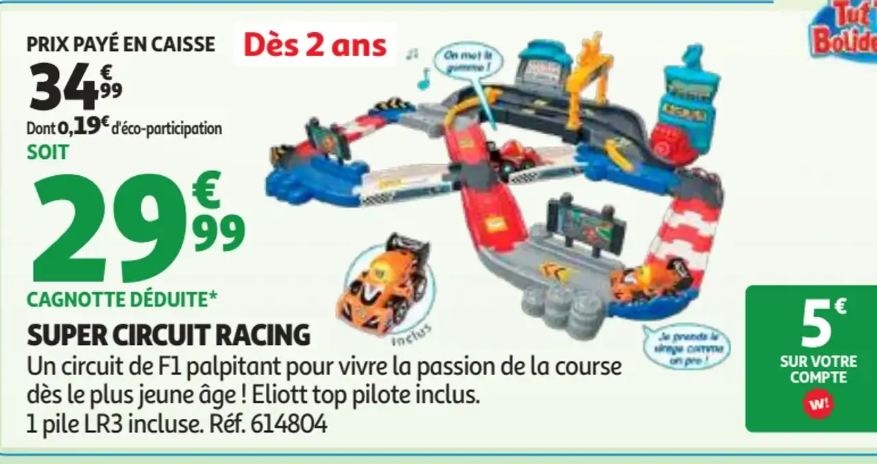 Vtech Tut Tut Bolides Super Circuit Racing