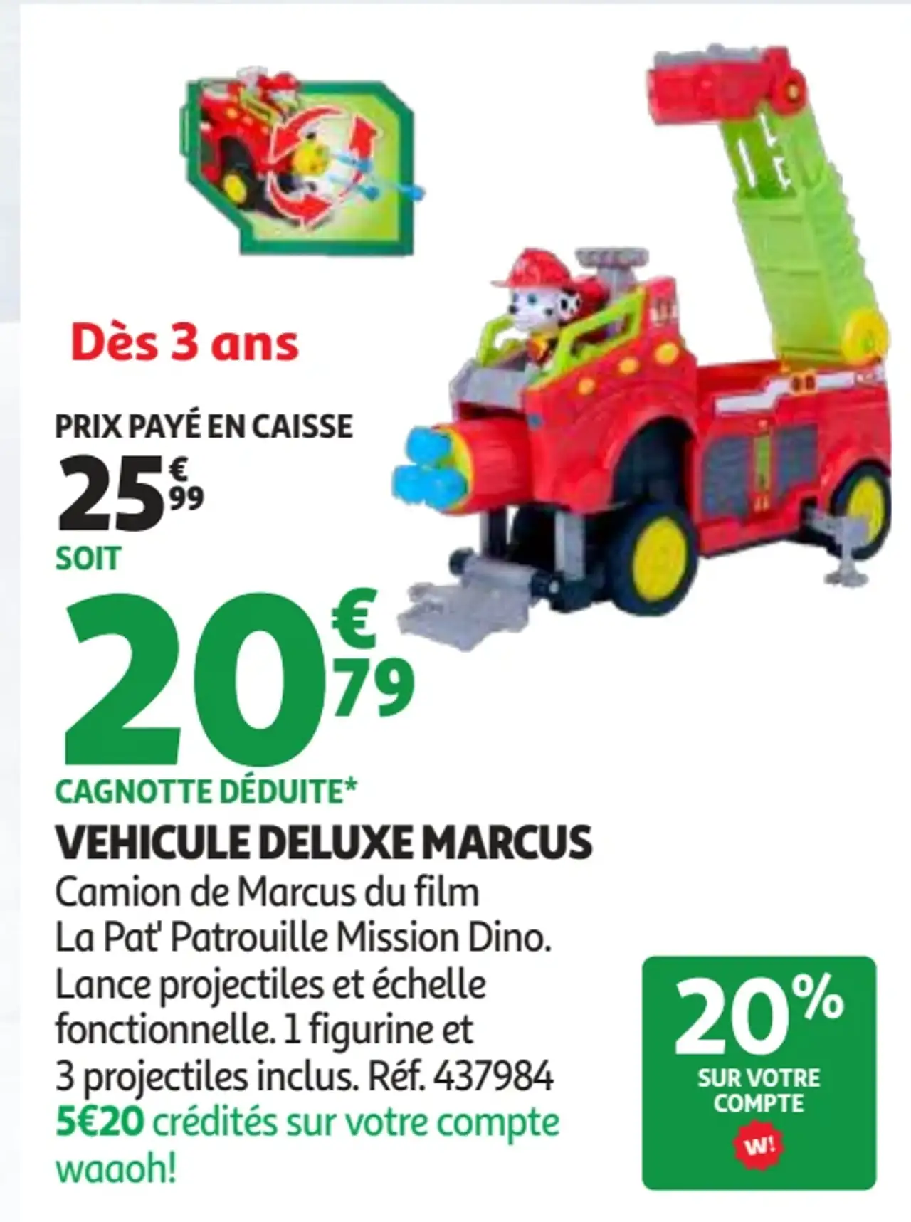 Véhicule Deluxe Marcus La Pat' Patrouille