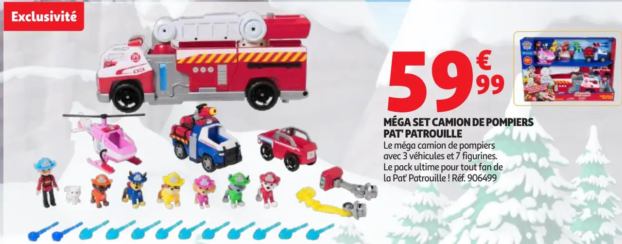 Méga set camion de pompiers Pat' Patrouille