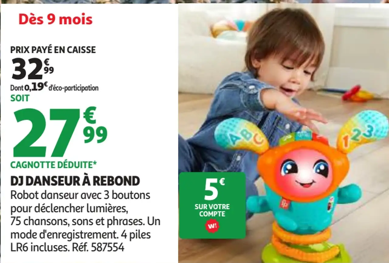 DJ Danseur à Rebond Fisher-Price