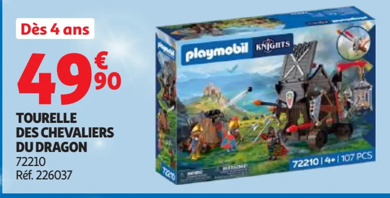 Tourelle des chevaliers du dragon Playmobil 72210
