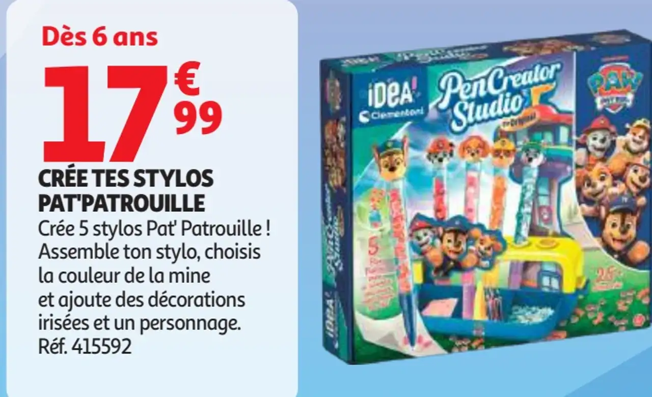 Clementoni IDEA Crée tes stylos Pat'Patrouille