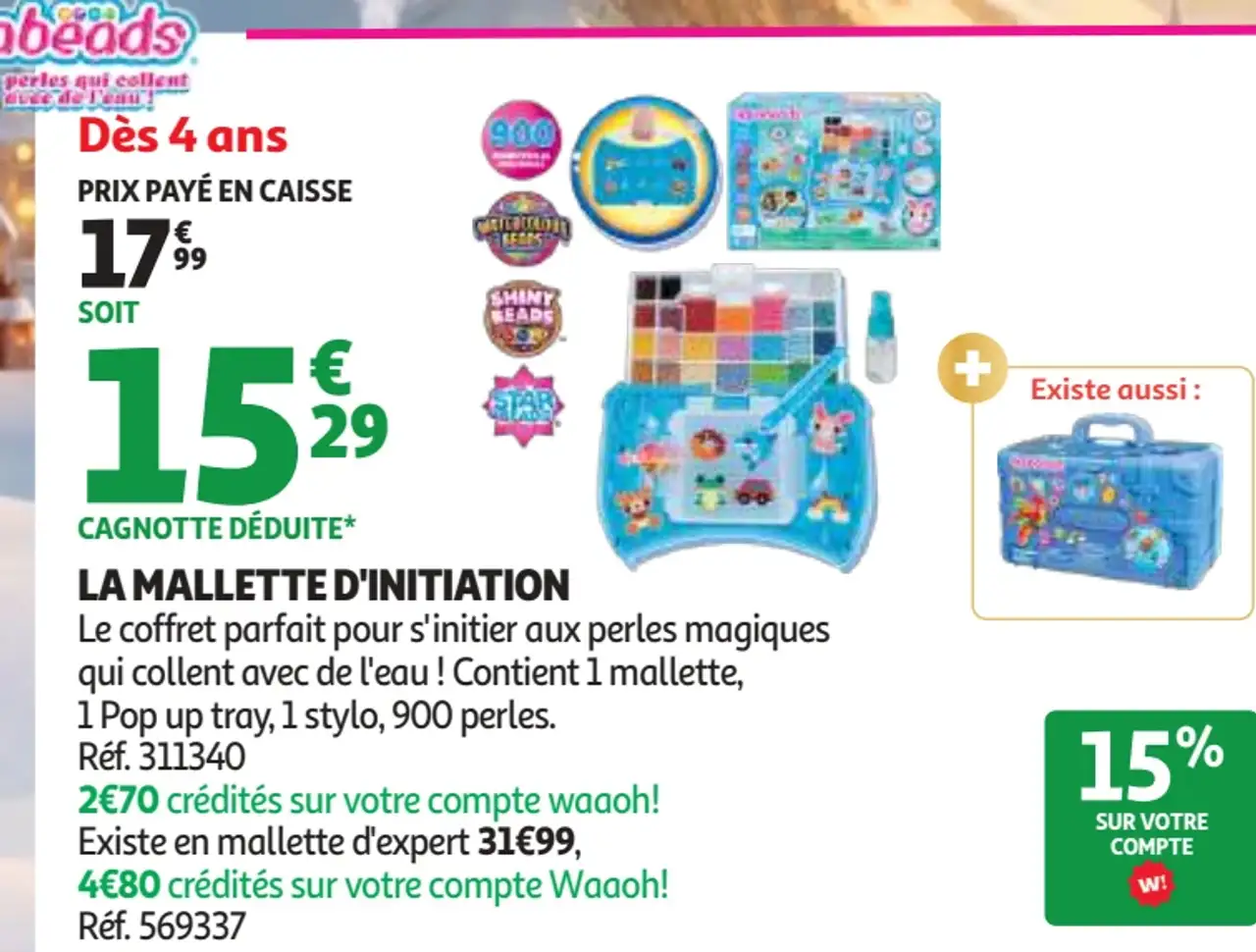 La mallette d'initiation Aquabeads