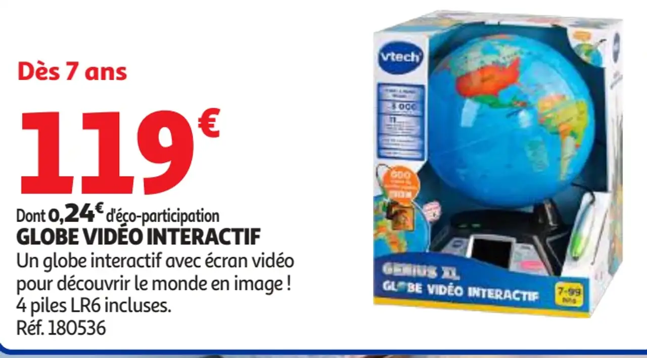 Globe vidéo interactif Genius XL Vtech